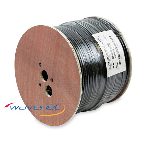 WIRE,COAX,RG-6/U,75 OHM,QUAD SHIELD