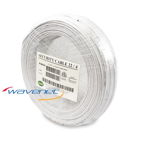 WIRE,22/4,SOLID,UNSHIELDED,RISER,WHITE