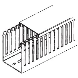 DUCT,WIRING,1 IN X 1.5 IN,GREY,W/COVER