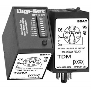 RELAY,TIMER,DPDT,24VAC,10A,1-1023SEC