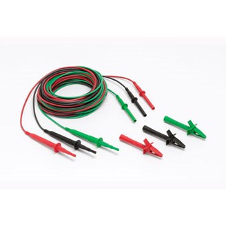 25 FOOT EXTENDED TEST LEAD SET, SILVERTR