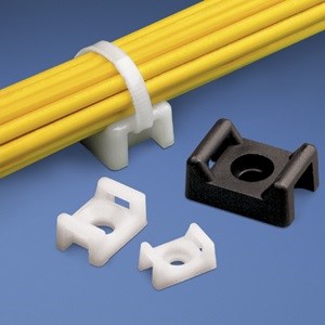 CABLE TIE SCREW MOUNT, WHITE