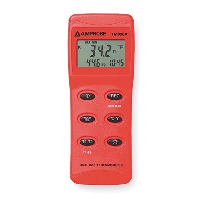 DUAL INPUT DIGITAL THERMOMETER, -200 TO