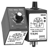 RELAY,TIMER,DPDT,24VAC,10A,7-300SEC,