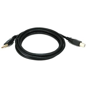 CABLE,USB,A MALE/B MALE,6FT,BLACK