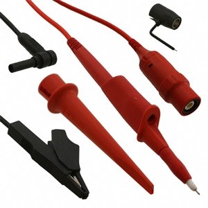 10:1 VOLTAGE PROBE SET,RED,200 MHZ,2.5M