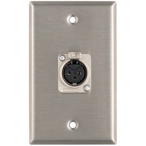 WALLPLATE,3POS XLR,FEMALE