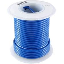 WIRE,HOOK-UP,24AWG,BLUE,STRANDED,100FT