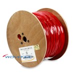 WIRE,14/2,SOLID,SHIELDED,FIRE ALARM,RED