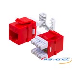 KEYSTONE  INSERT,CAT6,RED