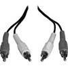 CABLE,AUDIO,RCA,DUAL,M/M,12FT BLACK