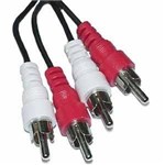 CABLE,AUDIO,2-RCA PLUGS, 25FT